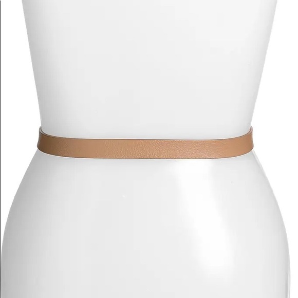 St. John tan skinny leather belt main image 6